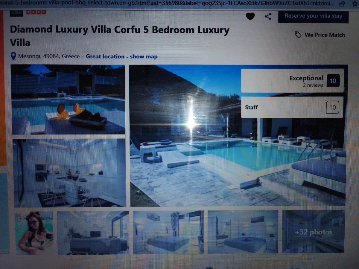 Diamond Luxury Villa Corfu Kato Spilaion Eksteriør billede